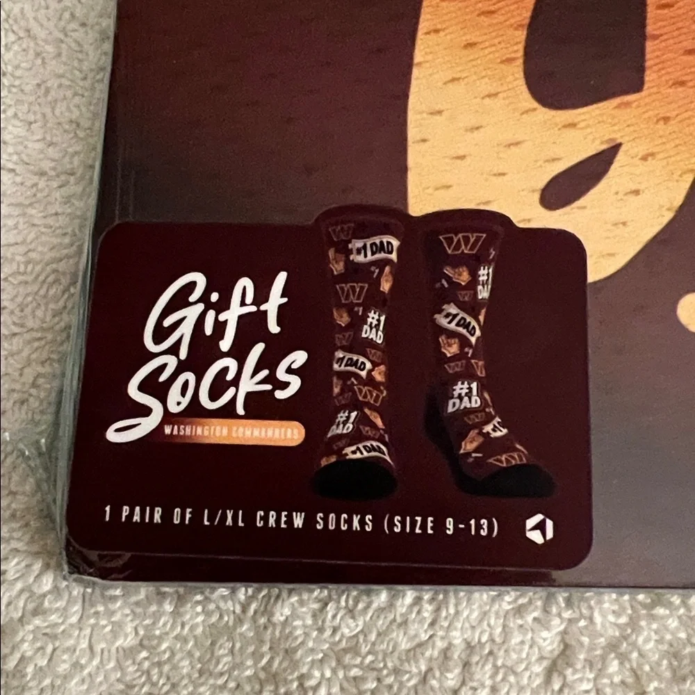 #1 Dad Gift Socks by Rockem - NFL Washington Commanders